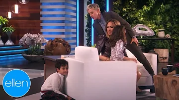 Jennifer Lopez's Kids Join Her Interview!