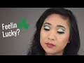 St. Patrick&#39;s Day Green Cut Crease Makeup Tutorial