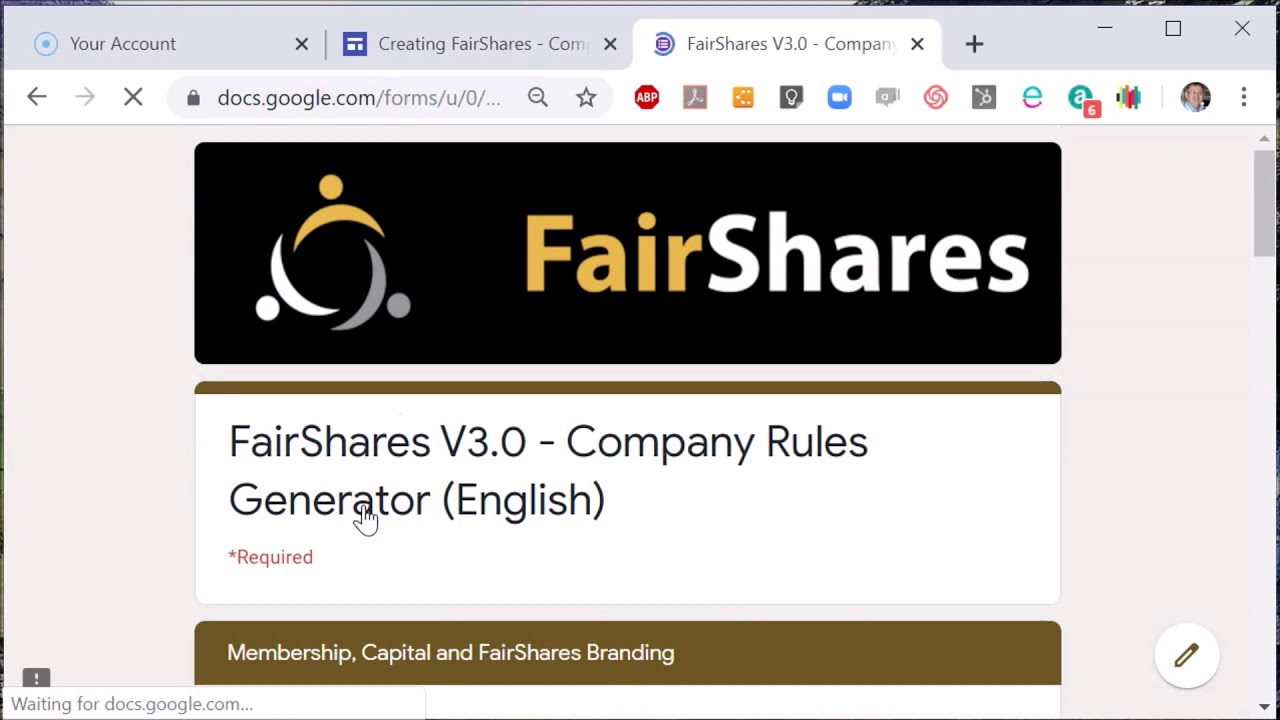 How do I create Articles of Association for a FairShares Company?