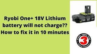 Ryobi One+ 18V Lithium Battery Fix