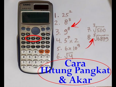 Cara Menghitung Akar dan Pangkat di Kalkulator Casio (Kalkulator Ilmiah)