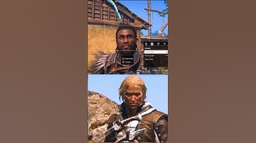 Face Models Ac Shadows vs Ac black flag #shorts #assassinscreed