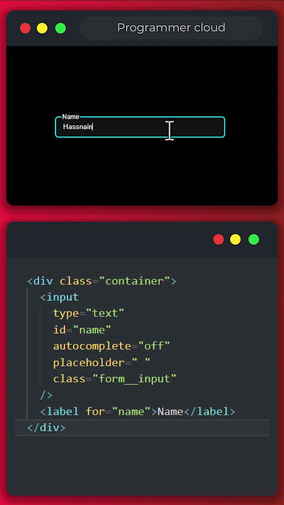 Stylish Input Label Animation with HTML and CSS 🎨💻