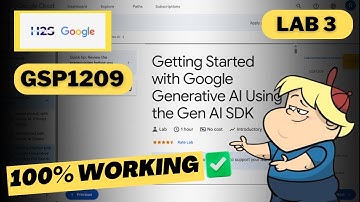 Getting Started with Google Generative AI Using the Gen AI SDK | Gen AI Exchange Program @Google