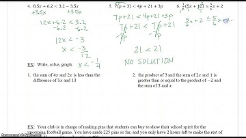 6.3 notes - multi step inequlaities