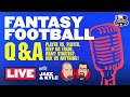 2020 Fantasy Football Advice - Fantasy Football Week 10 - LIVE Q&A