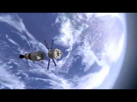 cg animation of rocket taking off