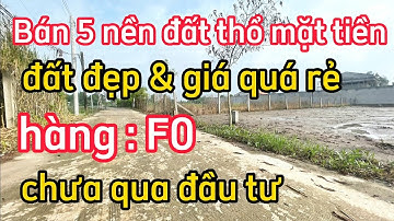 🔴 Bán 5 nền đất thổ mặt tiền / đất cần giuộc giá rẻ / @baonhadatcangiuoc