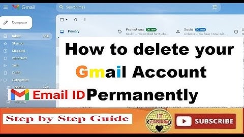 How to delete Gmail Account Permanently || delete google account and service 