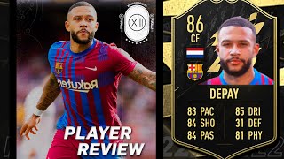 ¿SERA MEJOR QUE BENZEMA | MEMPHIS DEPAY IF 86 REVIEW | FIFA 22