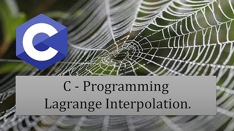 C Program for Lagrange Interpolation