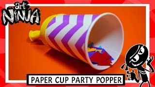Art Ninja Paper Cup Party Popper Art For Children