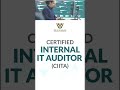 Certified Internal IT Auditor (CIITA) #shorts #worldacademyuk #certification