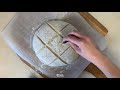 Scoring sourdough bread - Lacy squares design