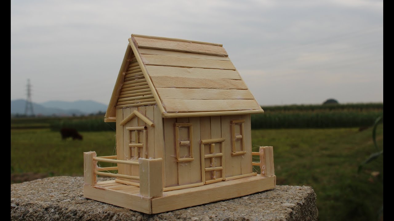 如何使冰棒棍房子