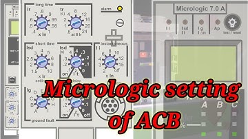 ACB : Micrologic parameter