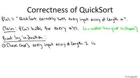 5   3   Correctness of Quicksort Review   Optional 11 min