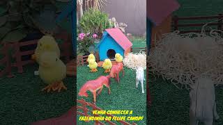 FAZENDINHA de brinquedo do Felipe Canopf #animaisdafazenda #fazendinha #shorts