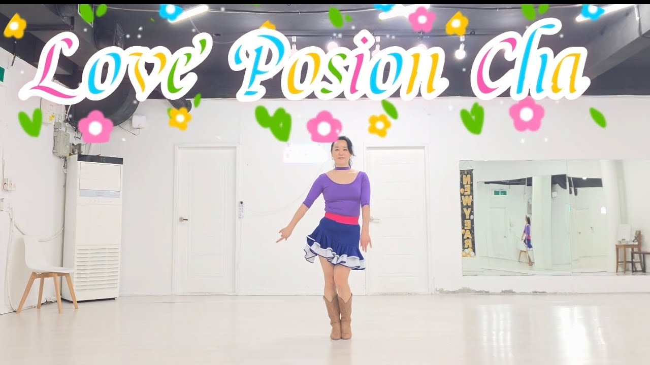 💕Love Posion Cha LD/러브포션차/중급차차/수원라인나우 라인댄스