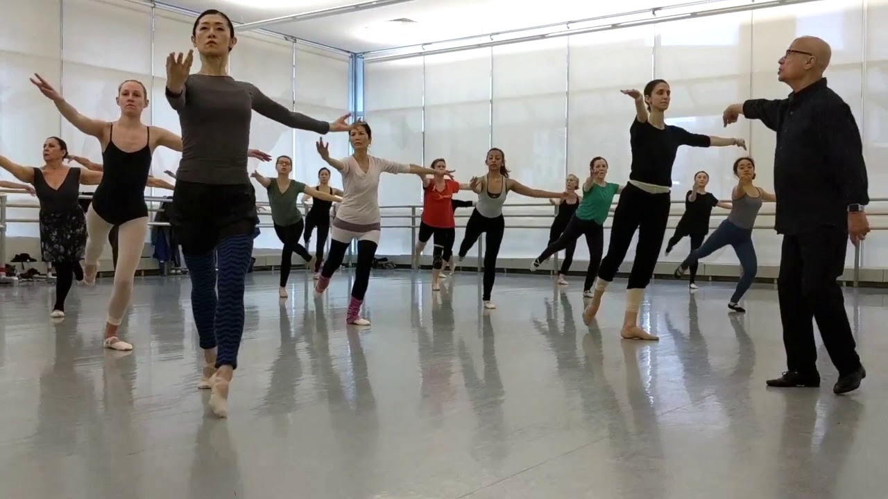 Finis Jhung teaches ballet beginners to balance turning the promenade