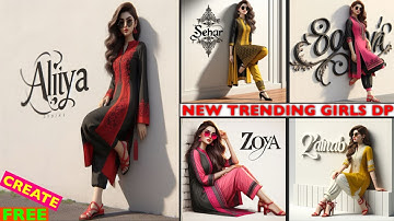 Create Trending 3D Ai Bing Girls Name Images | Viral ai photo editing | bing image creator tutorial