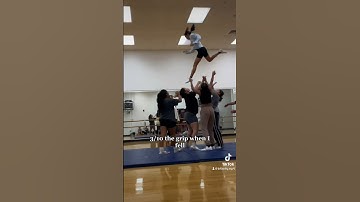 Rating how PAINFUL my Cheerleading Fails are!? #cheer #highschoolcheer #stunts #fails #flyers