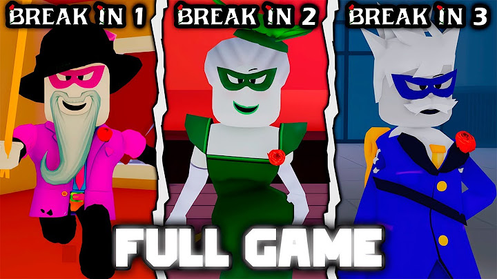 Break In 1, 2, 3 - (Volledige walkthrough) - Roblox