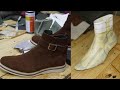 Ankle boot pattern transformation to 2D pattern