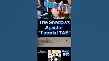 Apache The Shadows "Tutorial chitarra" (TAB intro) #guitartutorial #guitartabs #tutorialchitarra