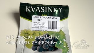 vinařům.cz - #15 výroba domácího vína krok za krokem 2. výroba a průběh kvašení (fermentace)