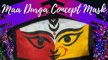 How To Paint MAA DURGA’S FACE ON MASK || COVID-19 PROTECTION || Mask Making