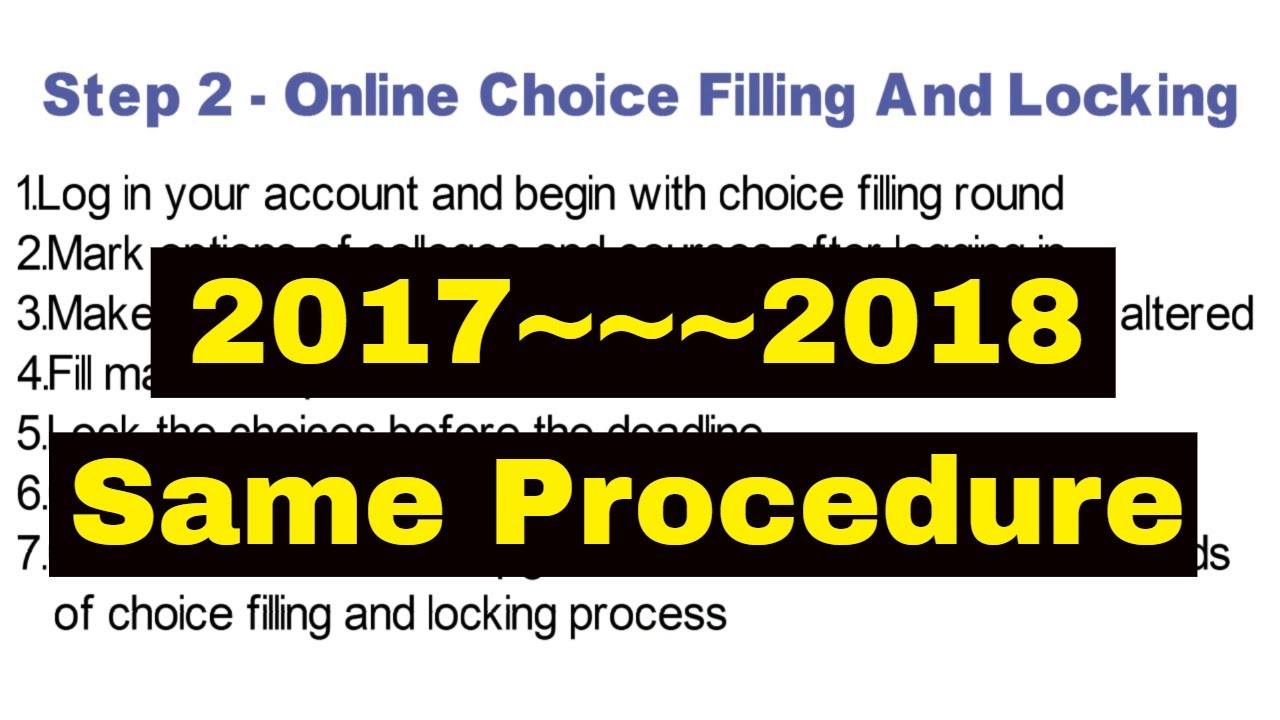 2018 COUNSELLING procedure of JEE MAIN/IIT JEE is same as 2017 counselling procedure| MUST CHECK IT
