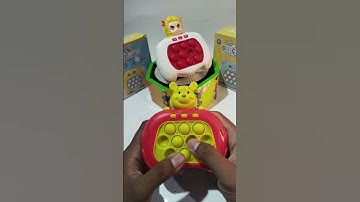 Playing push game wini the pooh, pop it elektrik, push game challenge, asmr, #popit #toys