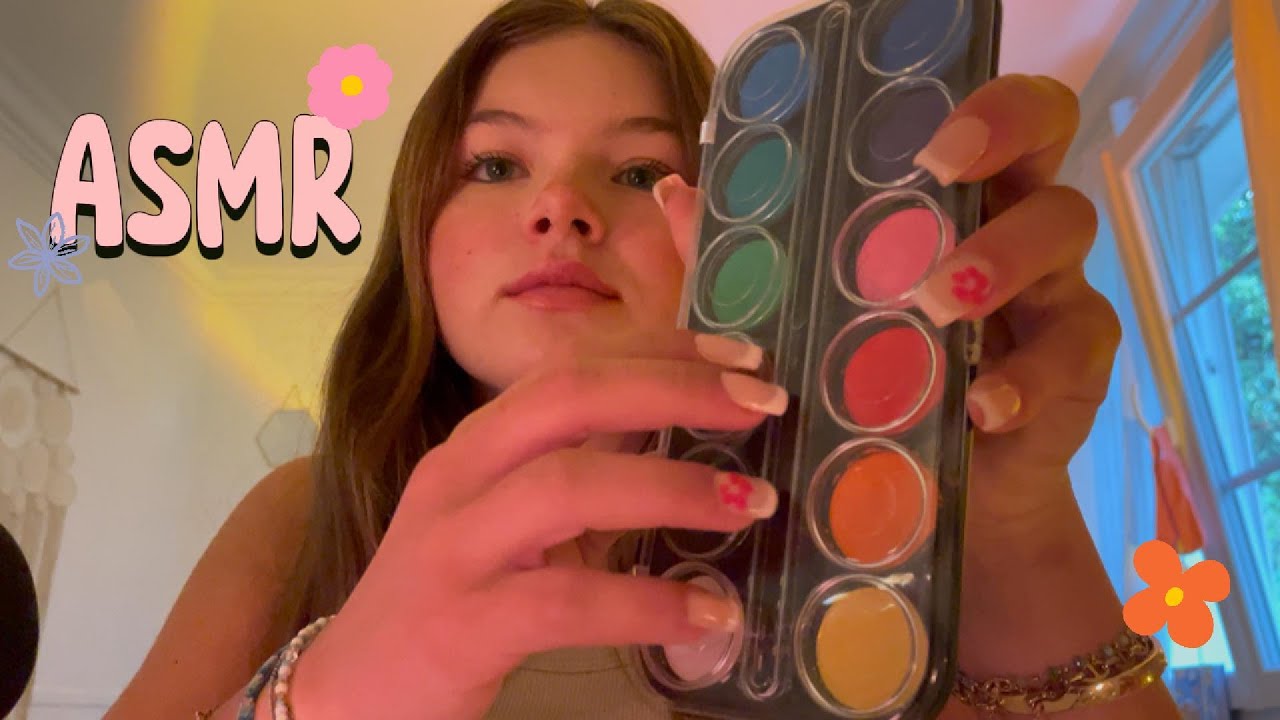 ASMR Je te dessine🎨🌷! background, chill, chuchotements