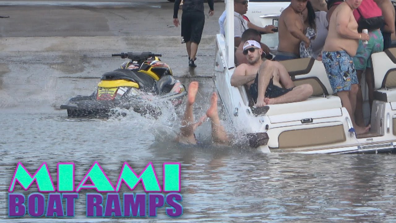 Man Overboard!! | Miami Boat Ramps | 79th St - YouTube