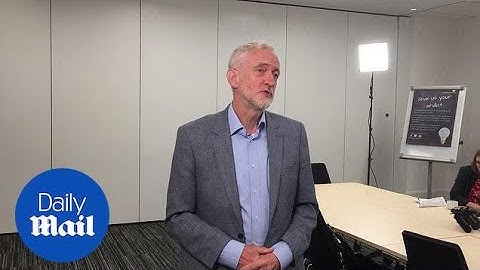 Jeremy Corbyn reacts to Michael Gove