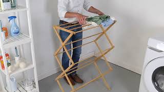 Honey-Can-Do Collapsible Bamboo Drying Rack