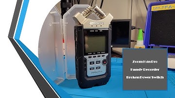 (Quick Fix) Zoom H4n Pro Broken Power Switch Cap Repair