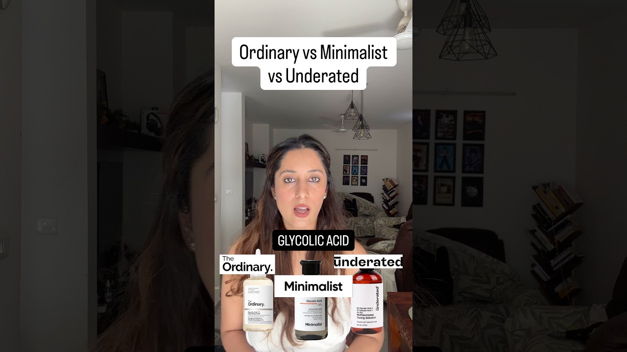 Ordinary vs Minimalist vs Underated: Who has the best Glycolic Acid? 