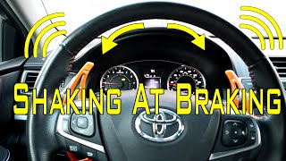 Steering wheel shakes when braking/Brake pedal shakes when braking/Warped rotor symptoms/ALIMECH