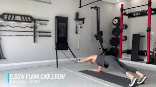 Elbow Plank Cable Row