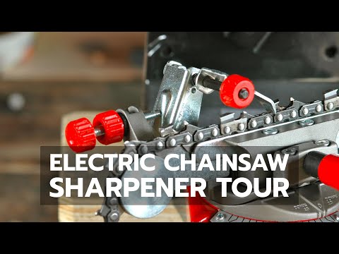 CHAINSAW SHARPENING: Electric Sharpener Tour