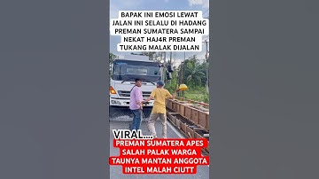 kang dedi mulyadi❗️ preman sumatera sok jago malak warga