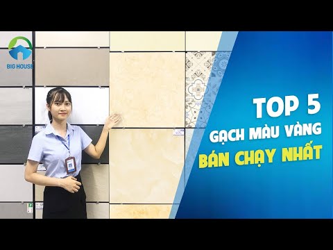 Gạch Ốp Tường Màu Vàng Nhạt - Gạch lát nền màu vàng vân đá SIÊU HOT, CỰC SANG cho các công trình - Big House Việt Nam