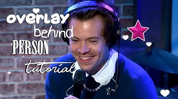 overlay behind person | video star tutorial