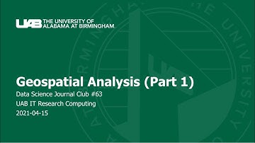 Geospatial Analysis (Part 1) [DSJC-063]