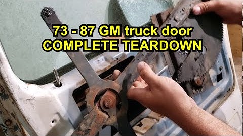 73-87 GM truck C10 DOOR TEARDOWN