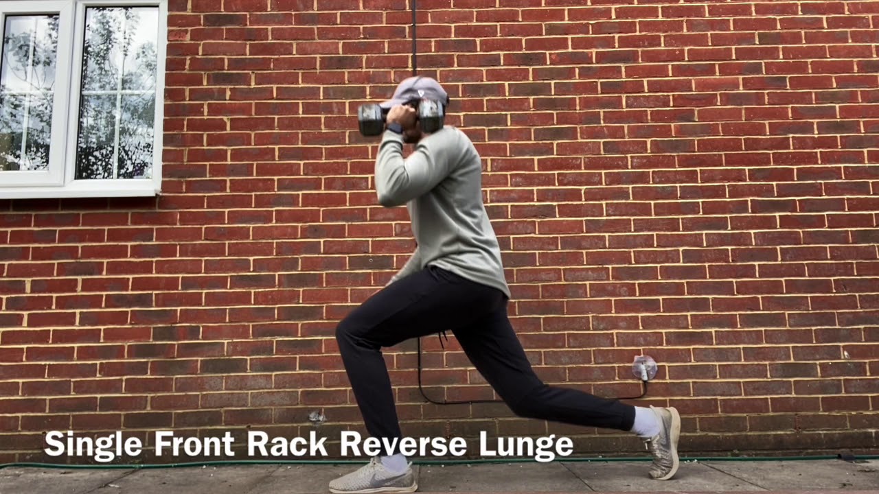 Front Rack Reverse Lunge - YouTube