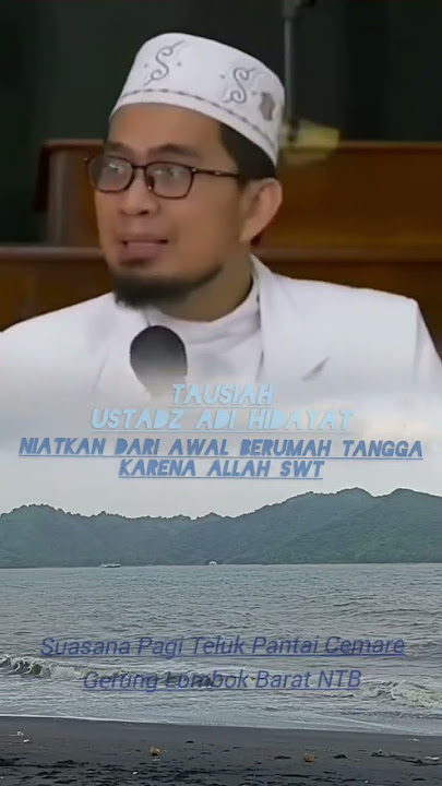 Membangun pondasi rumah tangga niatkan karena Allah swt #ustadzadihidayatofficial #ustadadihidayat