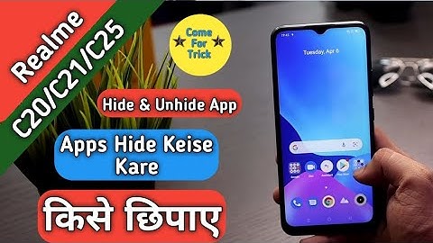 How To Hide App in Realme C20 C21 C25,Apps Hide Keise Kare in Realme C20 C21 C25,Apps Hide KeiseKare
